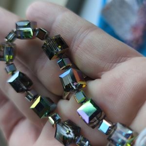 Grey Crystal Bracelet 7.5 in.